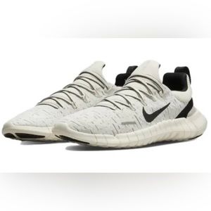 Nike Free Run 5.0 Phantom Black Sail Shoes Off White CZ1884-010 Men's Size 12